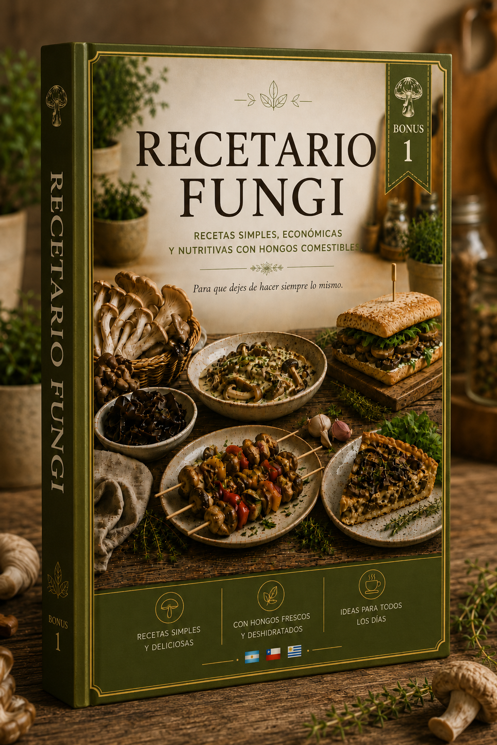Portada del Recetario FungiYA · Bono 1
