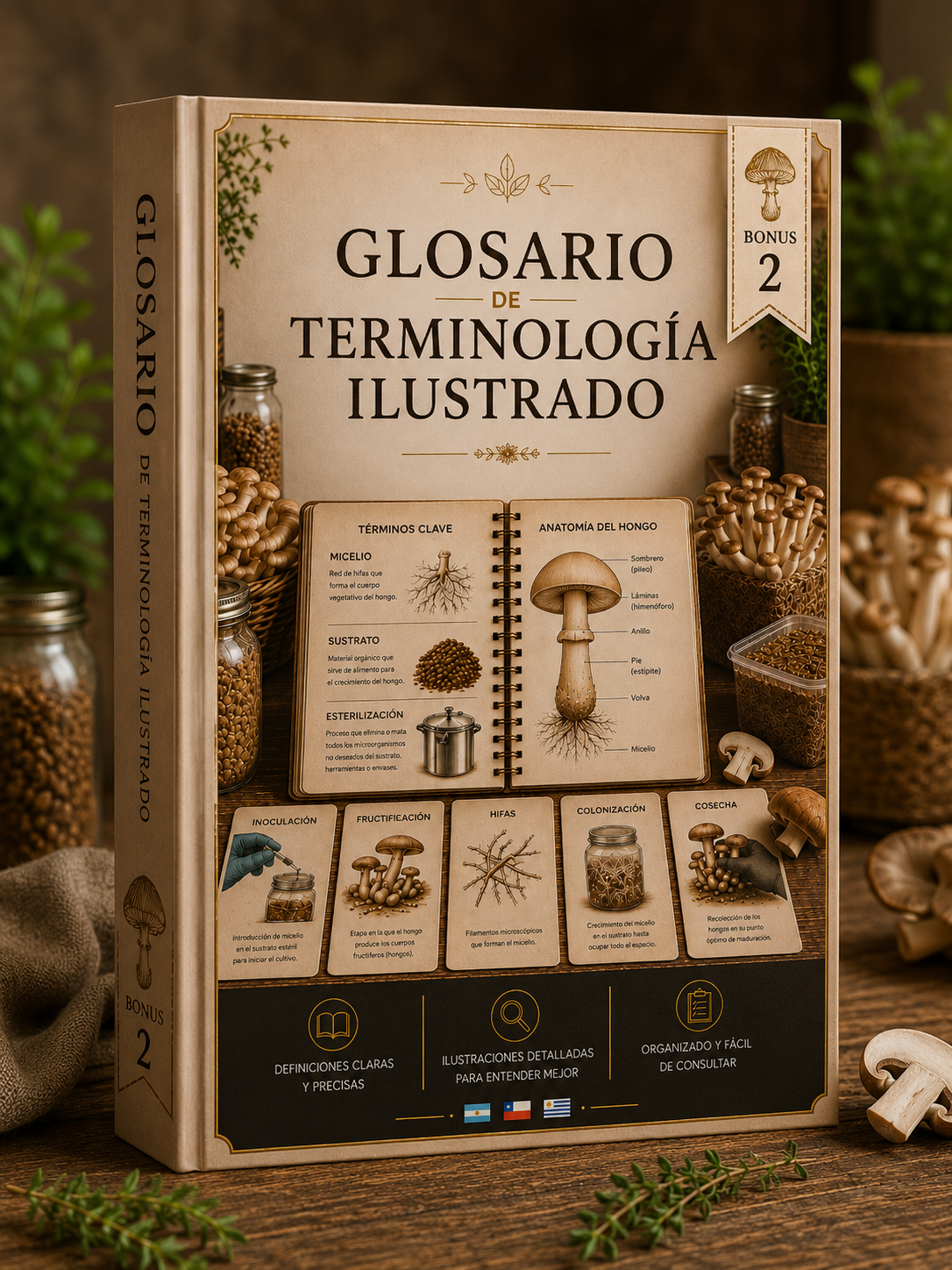 Portada del Glosario Ilustrado FungiYA · Bono 2
